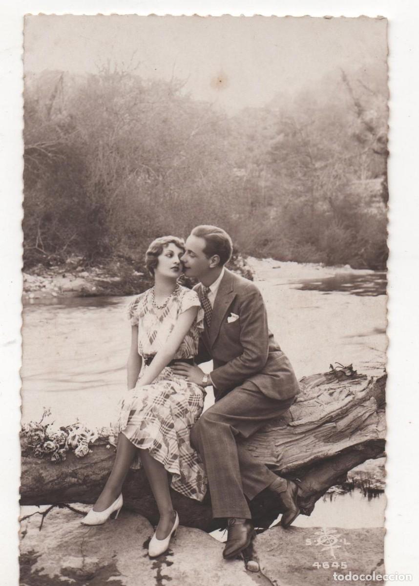 Postais: Postal francesa a&ntilde;os 30-40- escrita-Rom&aacute;ntica-
