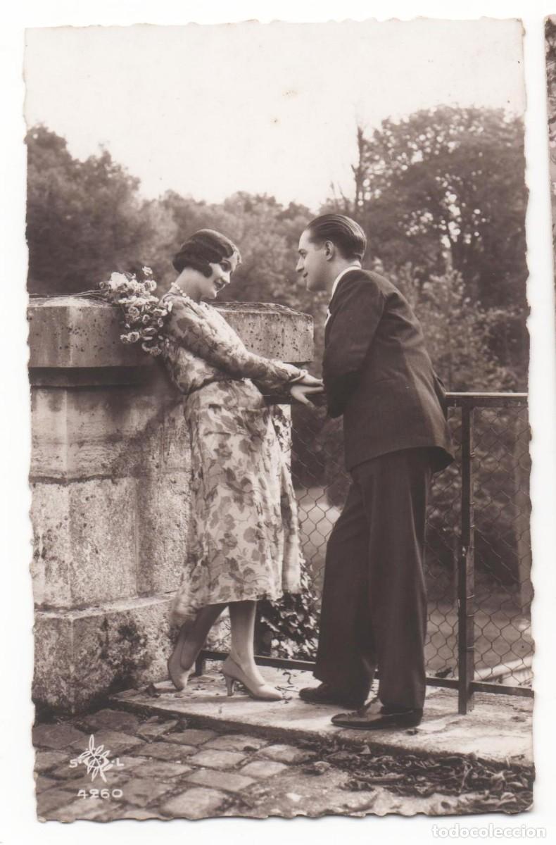 Postales: Postal francesa a&ntilde;os 30-40- escrita-Rom&aacute;ntica-
