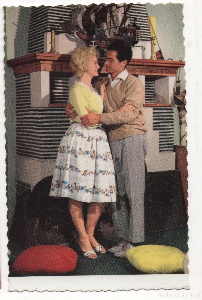 Postkarten: Postal francesa a&ntilde;os 50-60- escrita-Rom&aacute;ntica-parejas