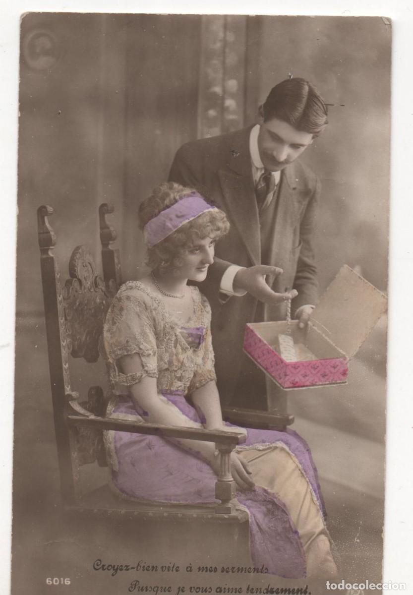 Postales: Postal francesa principios del XX- escrita-Rom&aacute;ntica-