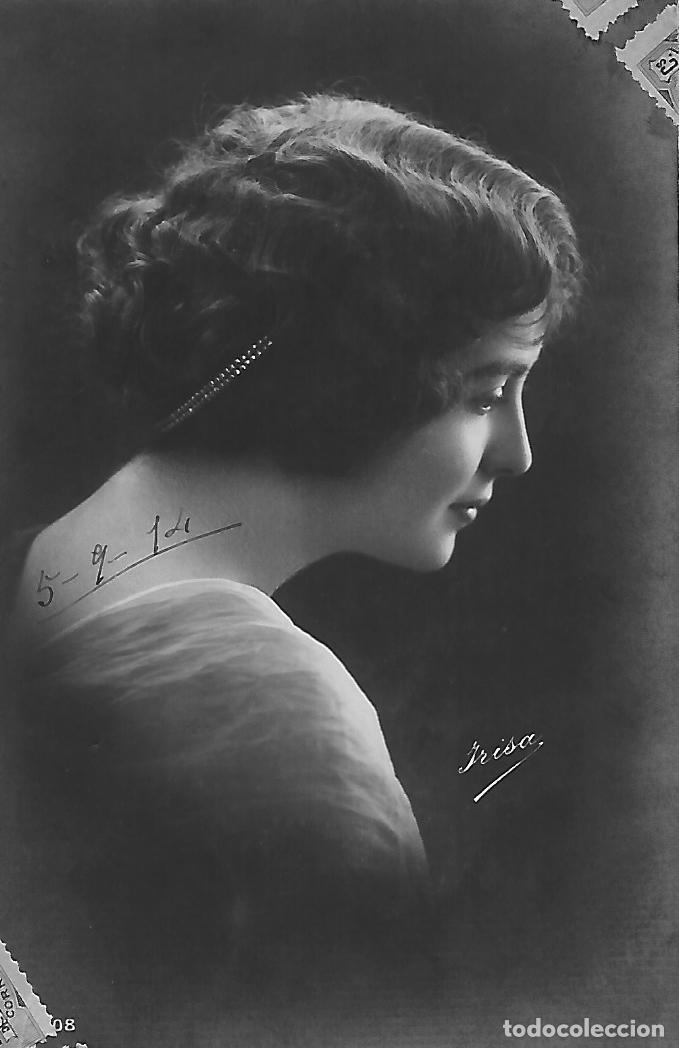 Postcards: ANTIGUA POSTAL-DAMA DE PERFIL (1914)