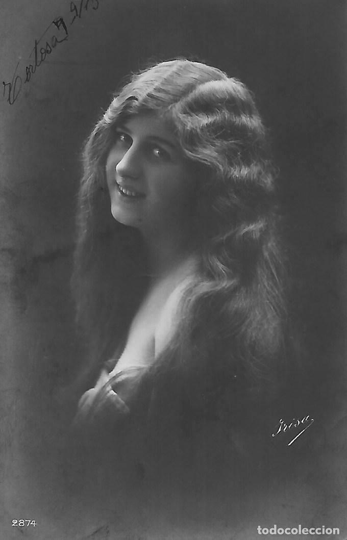 Postcards: ANTIGUA POSTAL-DAMA CON PELO SUELTO (1913)
