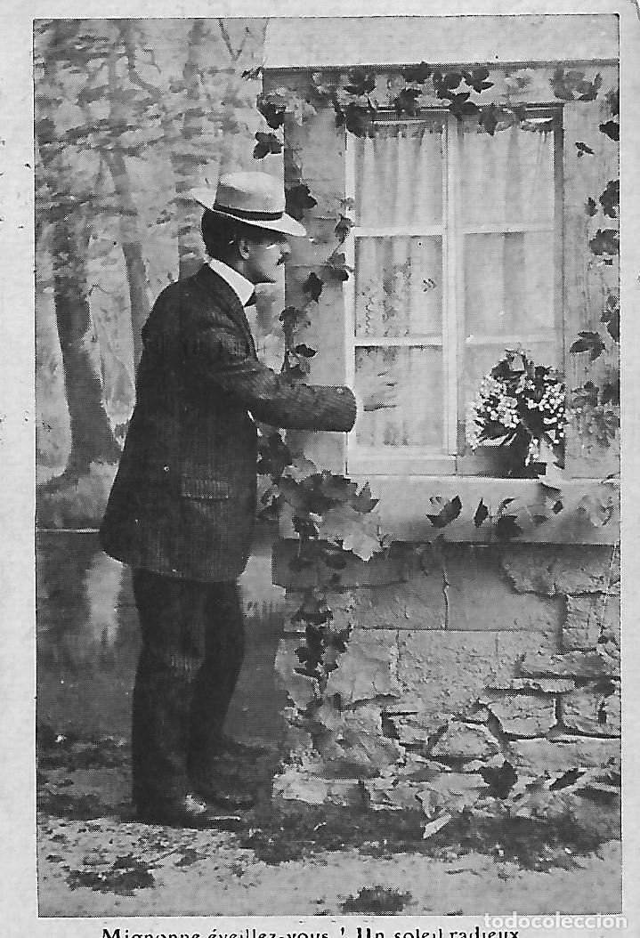 Postkarten: ANTIGUA POSTAL-CABALLERO LLAMANDO EN VENTANA (Principios 1900))