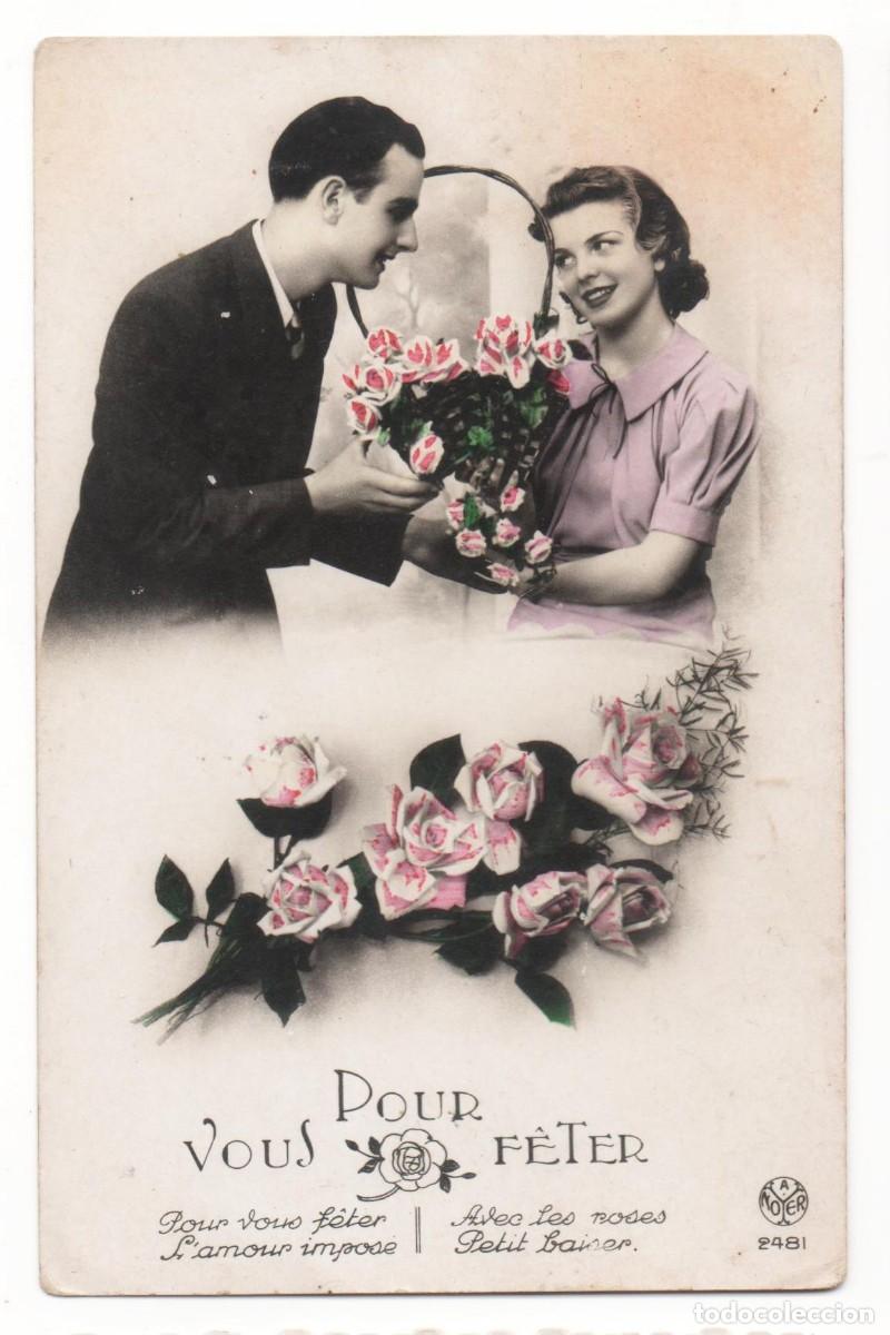 Postales: Postal a&ntilde;os 30-40- escrita-Rom&aacute;ntica-
