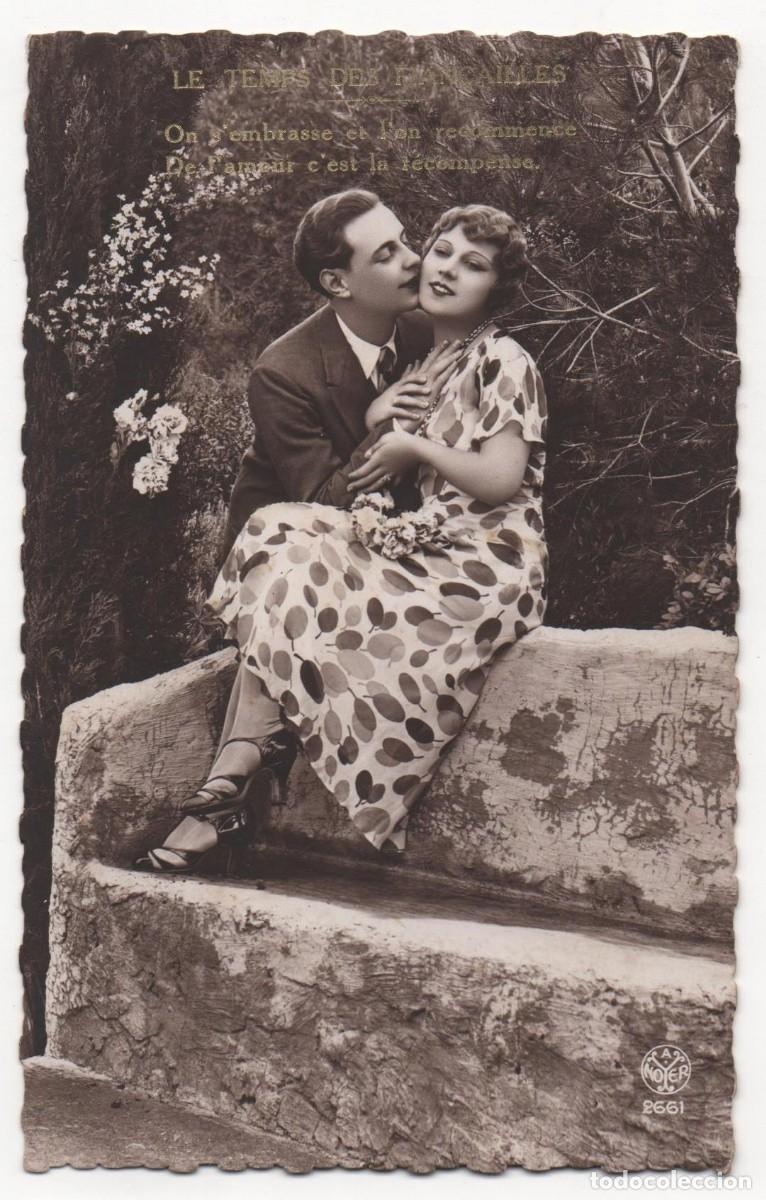 Postales: Postal a&ntilde;os 30-40- escrita-Rom&aacute;ntica-