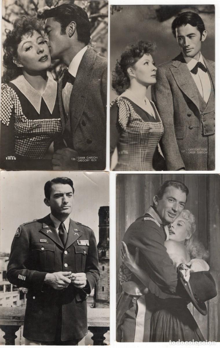 Postales: GREGOY PECK. 4 POSTALES - Foto 1