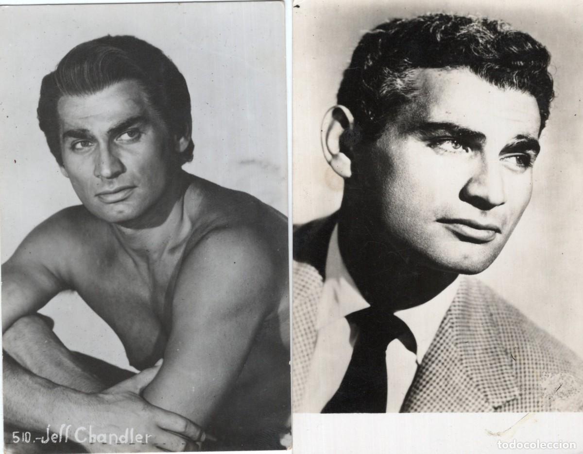 Postales: JEFF CHANDLER. 2 POSTALES - Foto 1