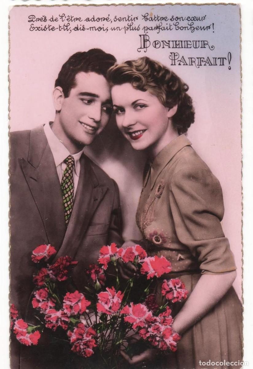 Postales: Postal francesa a&ntilde;os 40-50- escrita-pareja rom&aacute;ntica