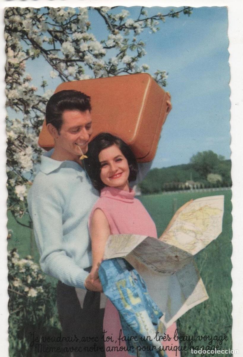 Postales: Postal francesa a&ntilde;os 60-70- escrita-pareja rom&aacute;ntica