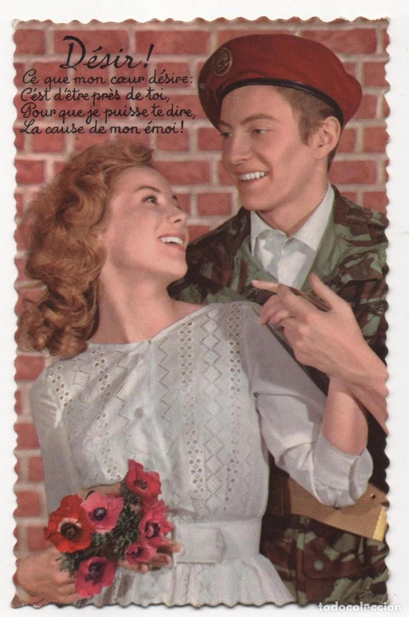 Postales: Postal francesa a&ntilde;os 60-70- sin circular-pareja rom&aacute;ntica