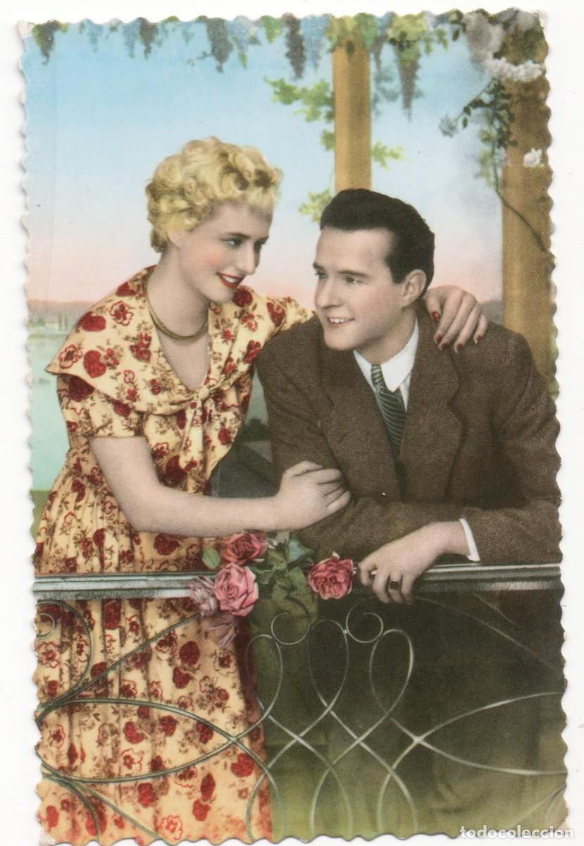 Postcards: Postal francesa a&ntilde;os 60-70- sin circular-pareja rom&aacute;ntica