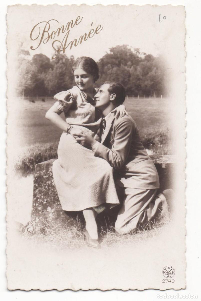 Postcards: Postal francesa a&ntilde;os 30- escrita-Rom&aacute;ntica-
