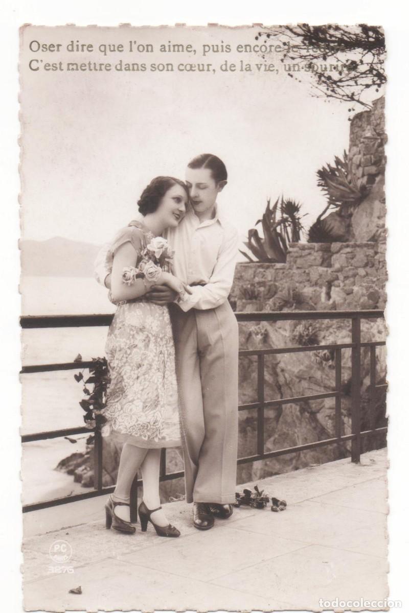 Postcards: Postal francesa a&ntilde;os 30- escrita-Rom&aacute;ntica-