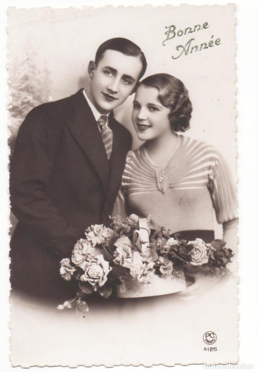 Postcards: Postal francesa a&ntilde;os 30- escrita-Rom&aacute;ntica-