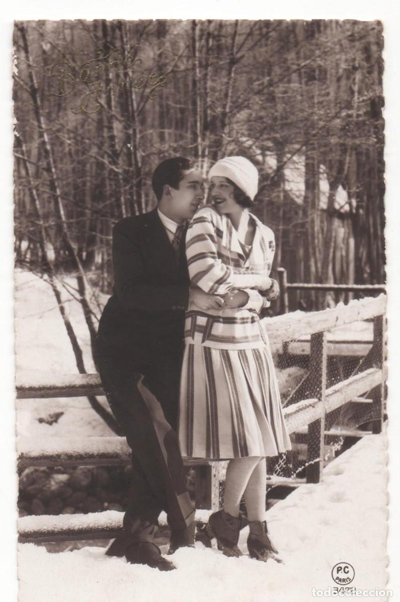 Postcards: Postal francesa a&ntilde;os 30- escrita-Rom&aacute;ntica-