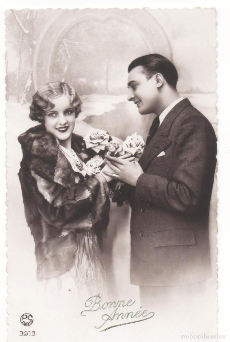 Postcards: Postal francesa a&ntilde;os 30- escrita-Rom&aacute;ntica-