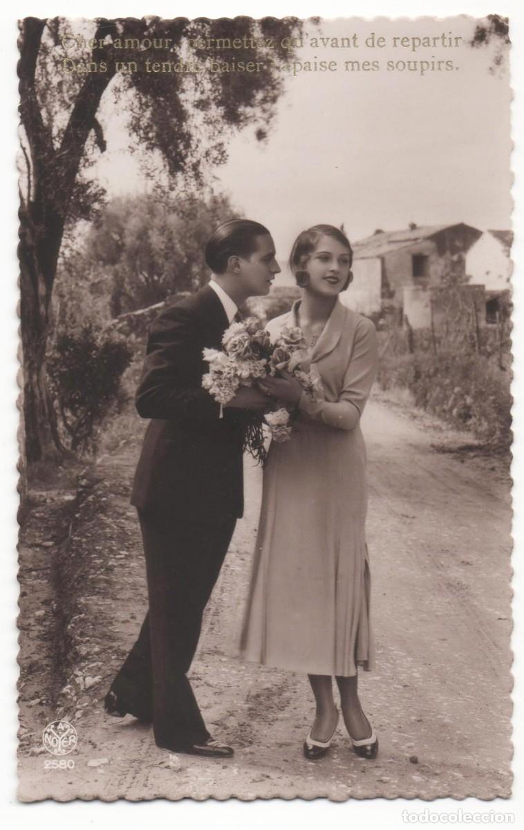 Postcards: Postal francesa a&ntilde;os 30- escrita-Rom&aacute;ntica-