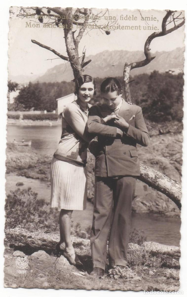 Postais: Postal francesa a&ntilde;os 30- sin circular-Rom&aacute;ntica