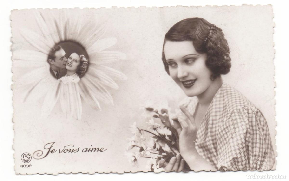 Postais: Postal francesa a&ntilde;os 30- sin circular-Rom&aacute;ntica