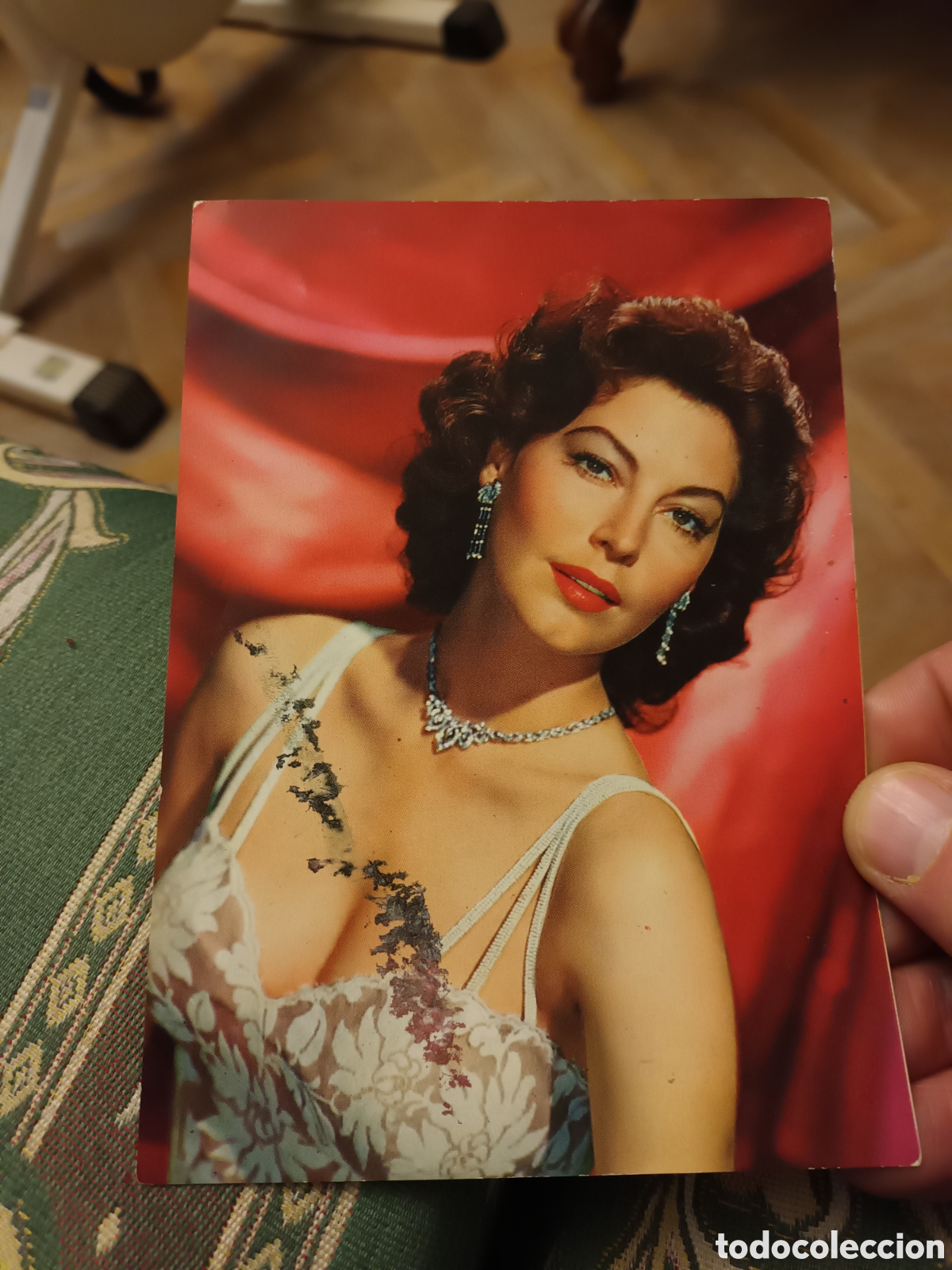 Postales: AVA GARDNER. POSTAL ESCRITA. A&Ntilde;OS 50 DEL.SIGLO XX. VER FOTOS