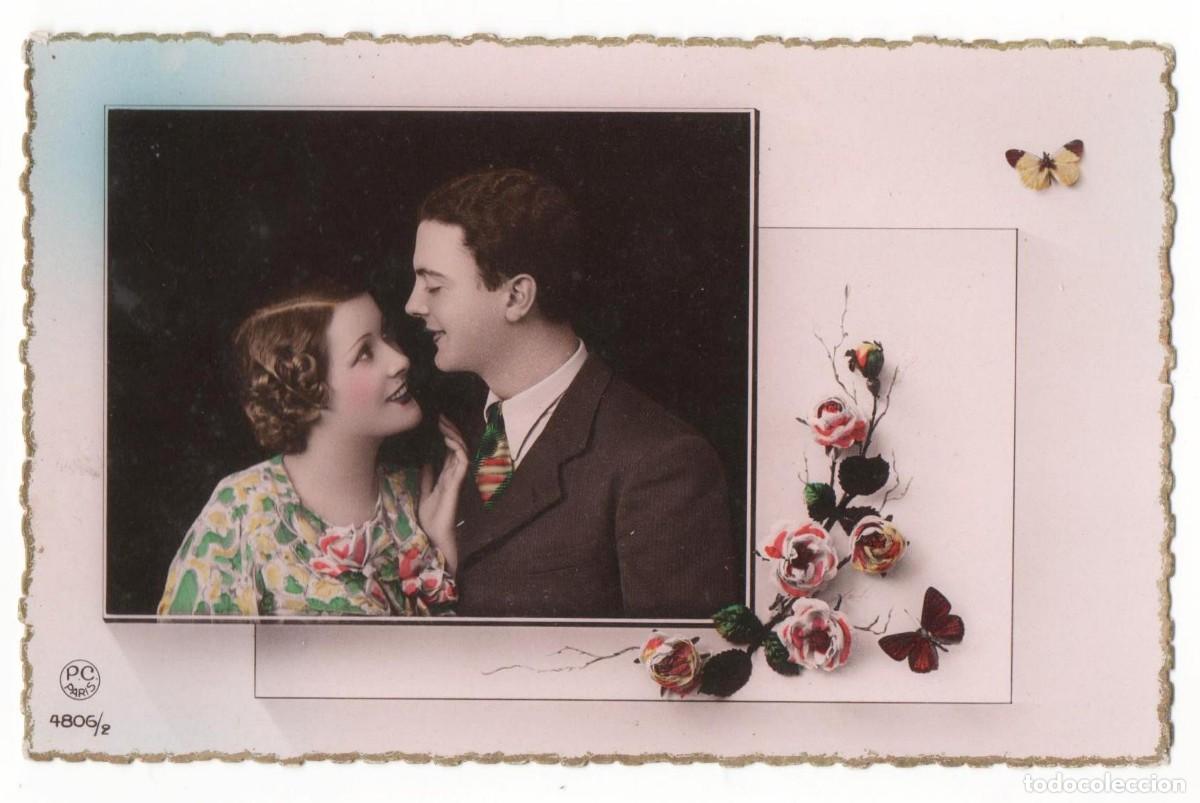 Postais: Postal francesa a&ntilde;os 40- 50 -sin circular-Pareja rom&aacute;ntica