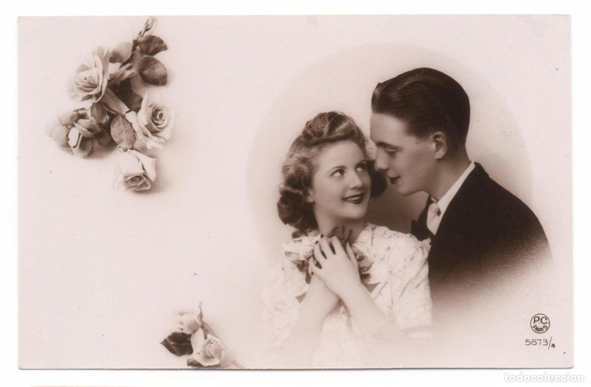 Postais: Postal francesa a&ntilde;os 40- 50 -sin circular-Pareja rom&aacute;ntica