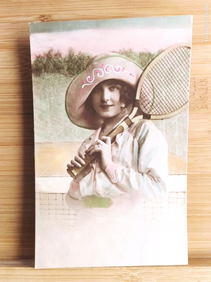 Postais: MUJER JUGADORA DE TENIS - FOTOGRAFICA -POSTAL ANTIGUA-(107.999)