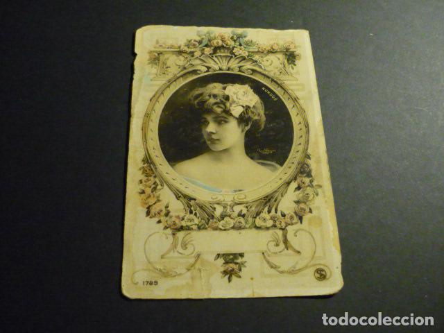 Cartoline: MUJER ELEGANTE ANTIGUA POSTAL