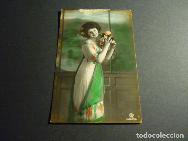 Postais: MUJER ELEGANTE ANTIGUA POSTAL