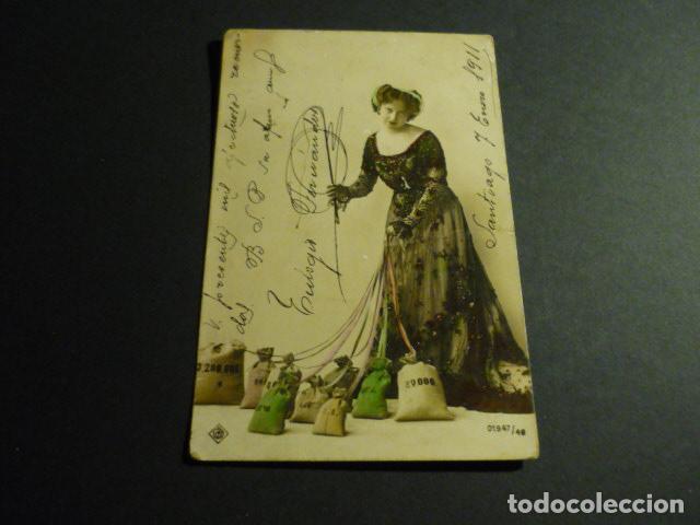 Postales: MUJER ELEGANTE ANTIGUA POSTAL - Foto 1