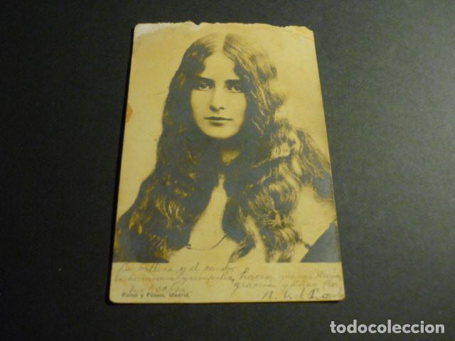 Cartoline: MUJER ELEGANTE ANTIGUA POSTAL