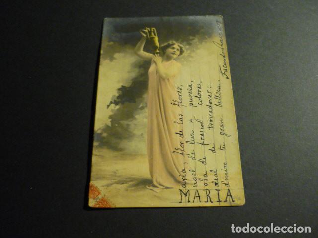 Cartoline: MUJER ELEGANTE ANTIGUA POSTAL