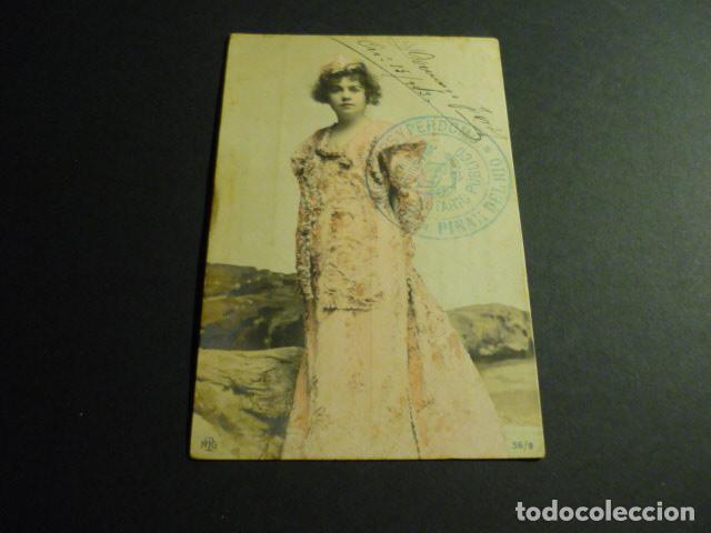 Cartoline: MUJER ELEGANTE ANTIGUA POSTAL