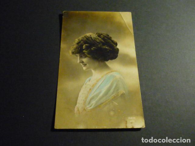 Cartoline: MUJER ELEGANTE ANTIGUA POSTAL