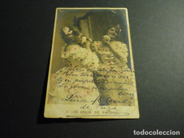 Cartoline: MUJER MAQUILLANDOSE POSTAL