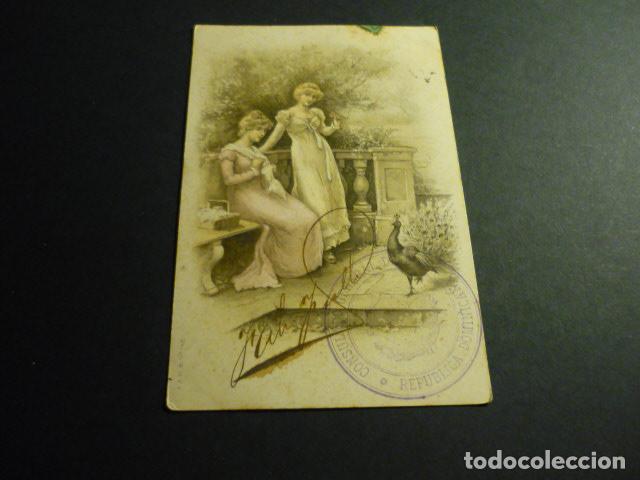 MUJERES ELEGANTES POSTAL