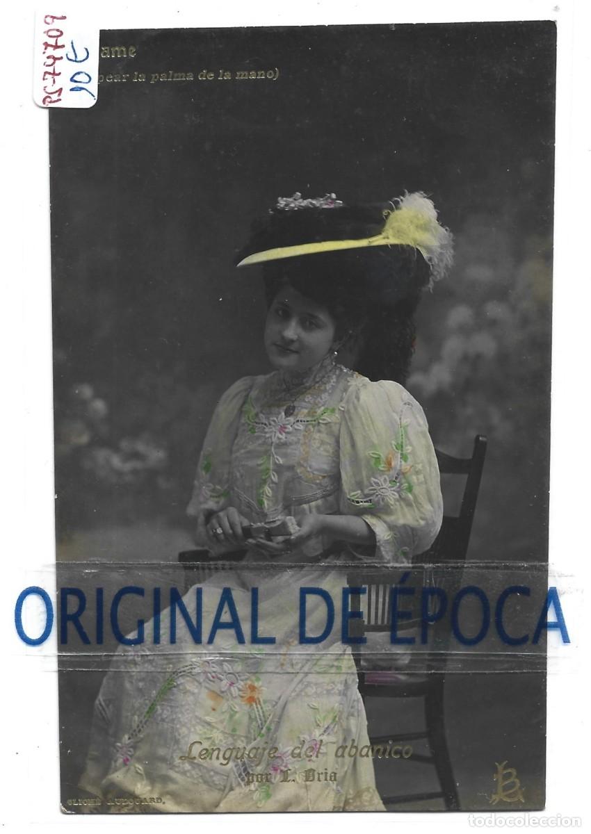 Cartoline: (PS-74709)POSTAL FOTOGRAFICA DE LENGUAJE DEL ABANICO POR L.ORIA-LUIS BARTRINA