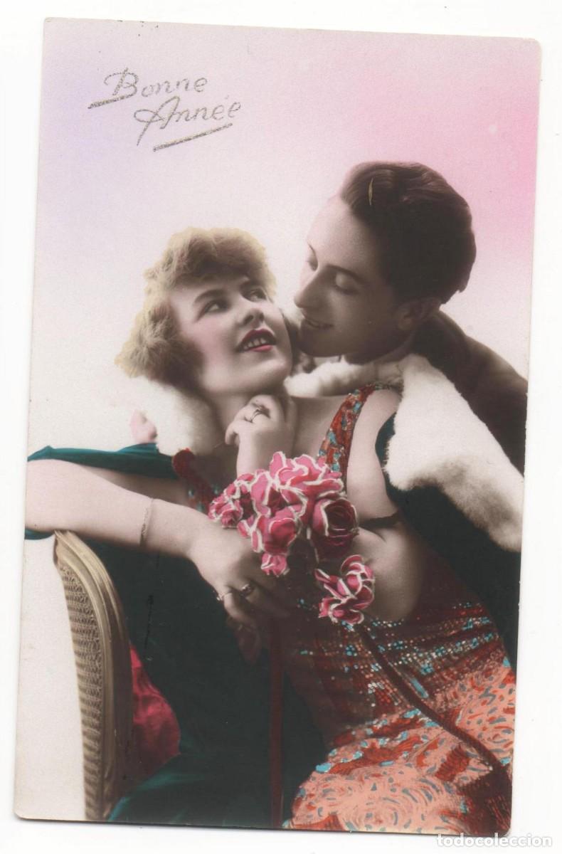 Postales: Postal francesa principios del XX- escrita-Rom&aacute;ntica-