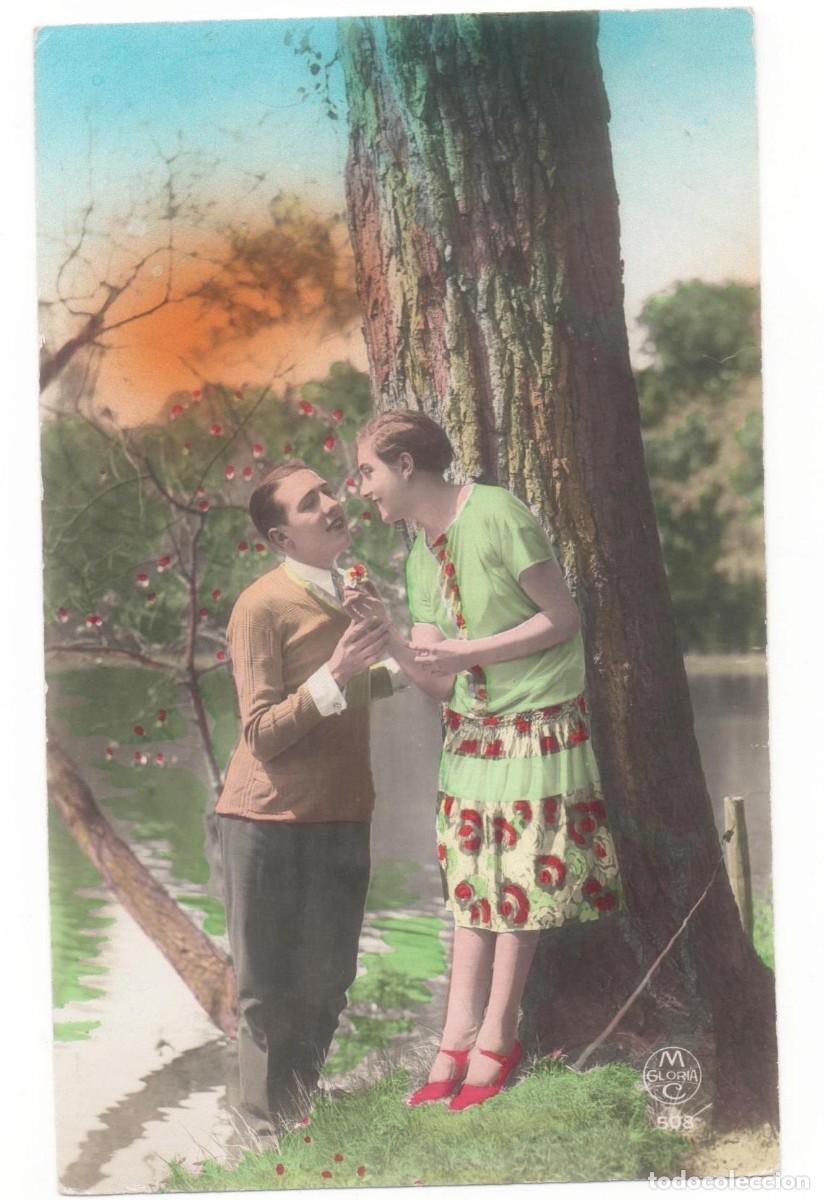 Postales: Postal francesa principios del XX- escrita-Rom&aacute;ntica-