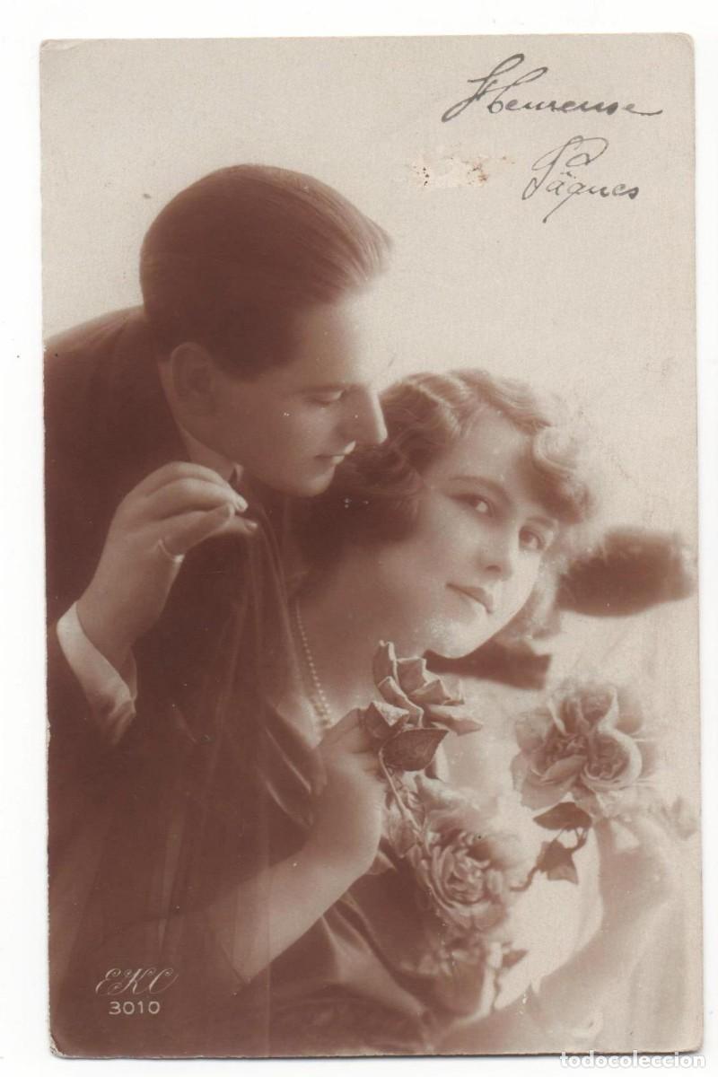 Postales: Postal francesa principios del XX- escrita-Rom&aacute;ntica-
