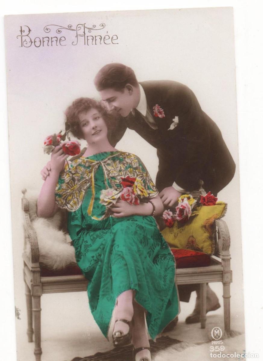 Postales: Postal francesa principios del XX- escrita-Rom&aacute;ntica-