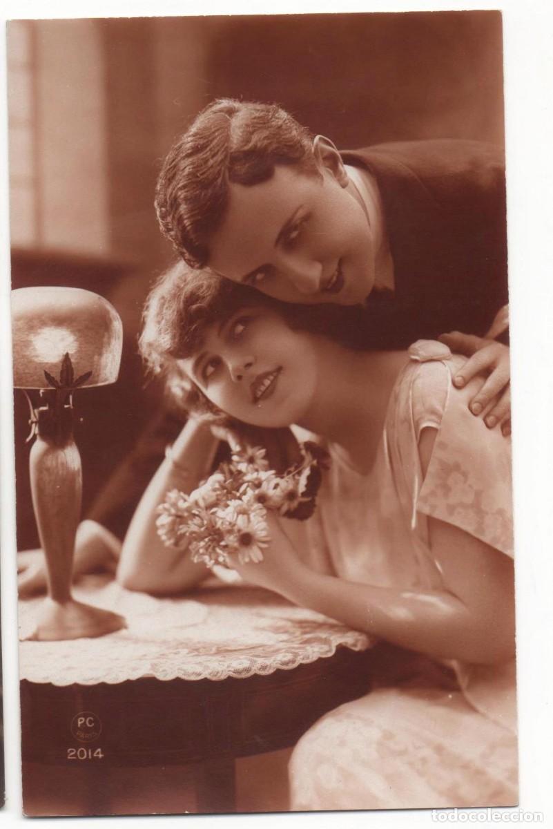 Postales: Postal francesa principios del XX- escrita-Rom&aacute;ntica-