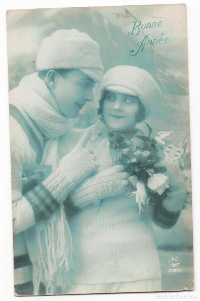 Cartoline: Postal francesa principios del XX- escrita-Rom&aacute;ntica-