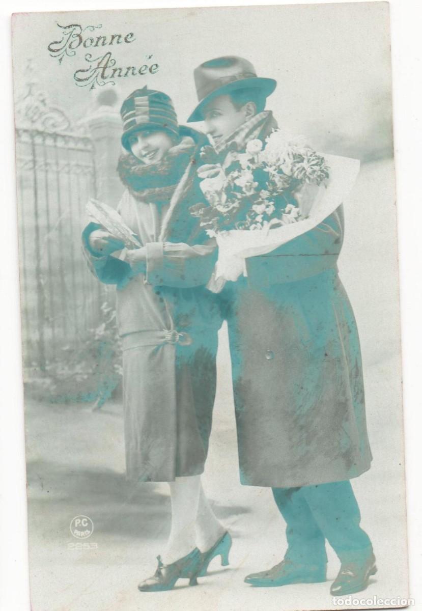 Cartoline: Postal francesa principios del XX- escrita-Rom&aacute;ntica-