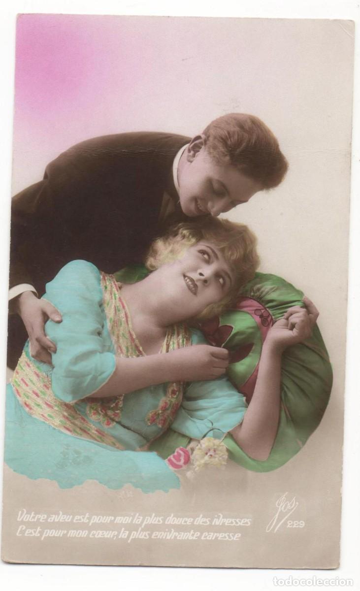 Postais: Postal francesa principios del XX- escrita-Rom&aacute;ntica-