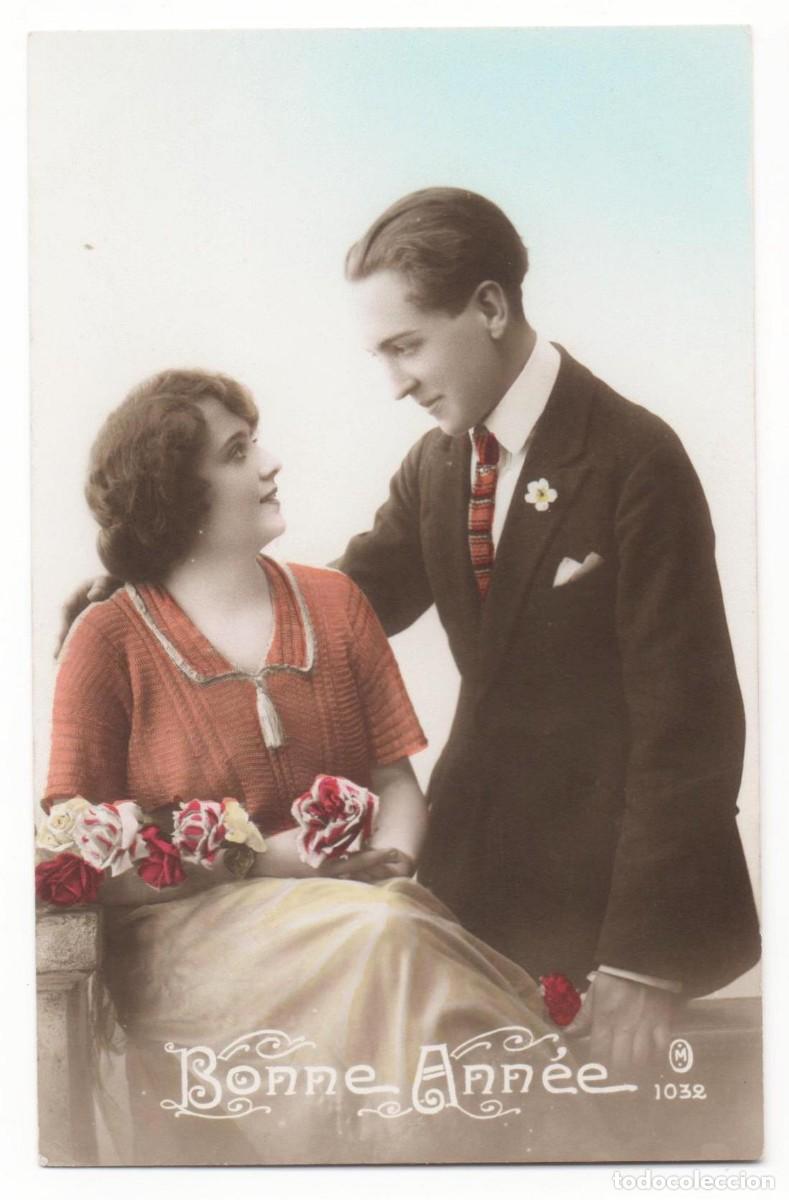 Cartoline: Postal francesa principios del XX- escrita-Rom&aacute;ntica-