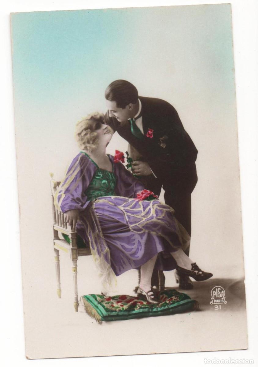 Postais: Postal francesa principios del XX- sin circular-Rom&aacute;ntica-
