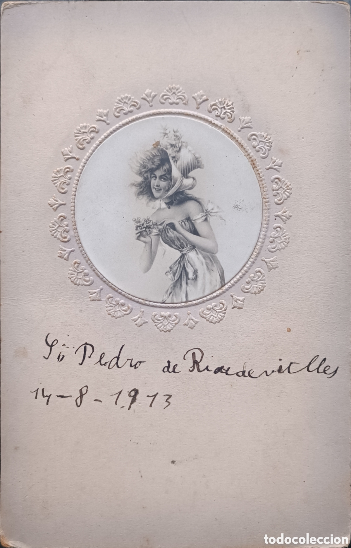 Postales: ANTIGUA POSTAL TROQUELADA DE 1913 - Foto 1