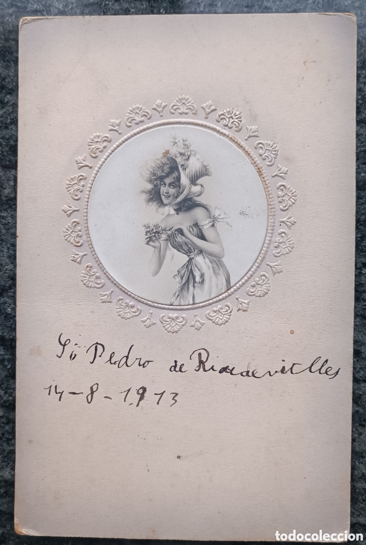 Postales: ANTIGUA POSTAL TROQUELADA DE 1913 - Foto 2