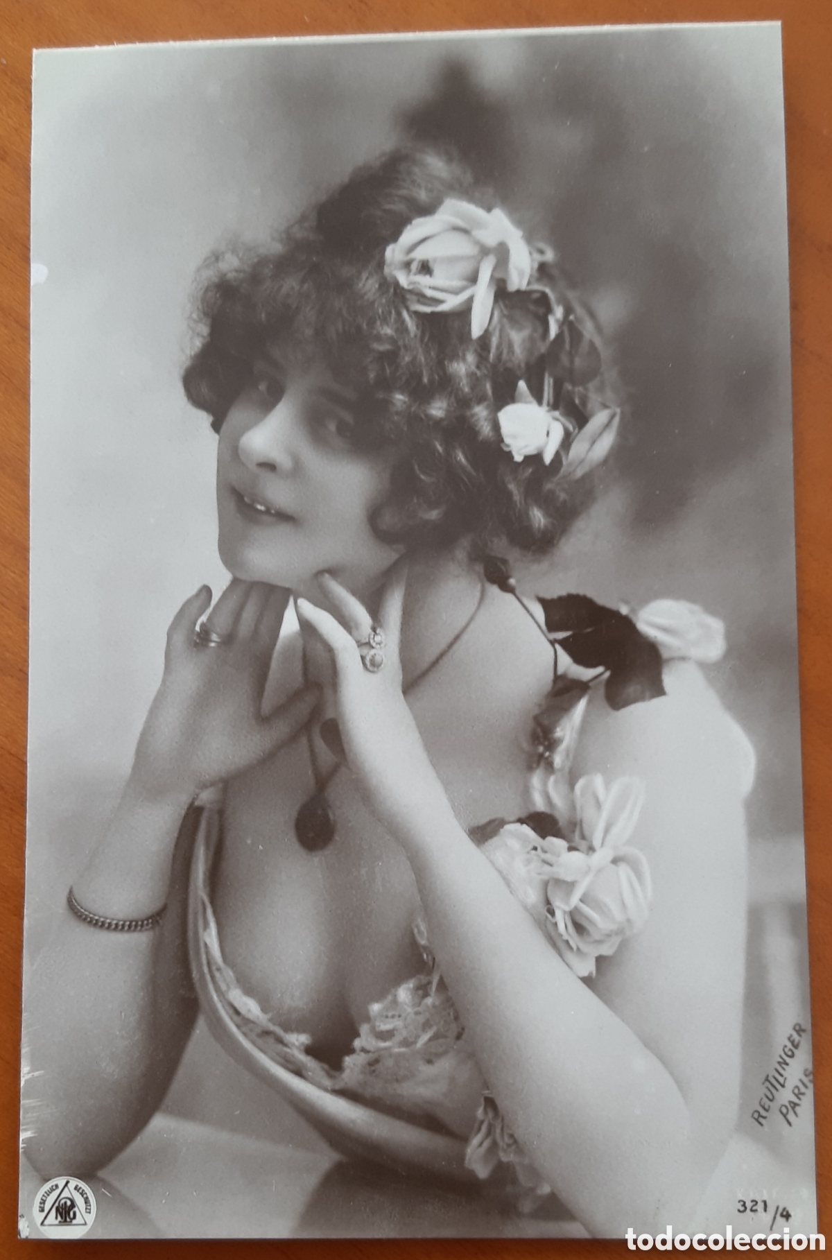 Postkarten: Postal parisina mujer. A&ntilde;o 1904. Sin escribir. R5045